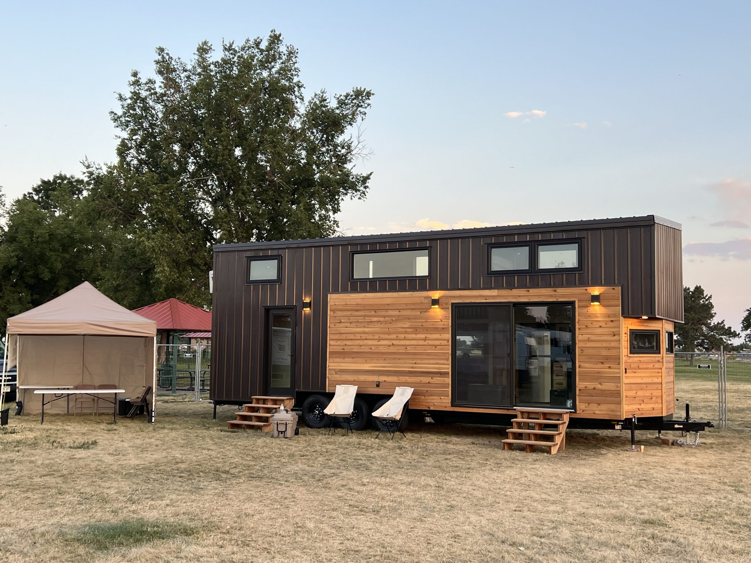 The Felicity tiny home that won Best in Show at the 2024 Colorado Tiny House Festival.