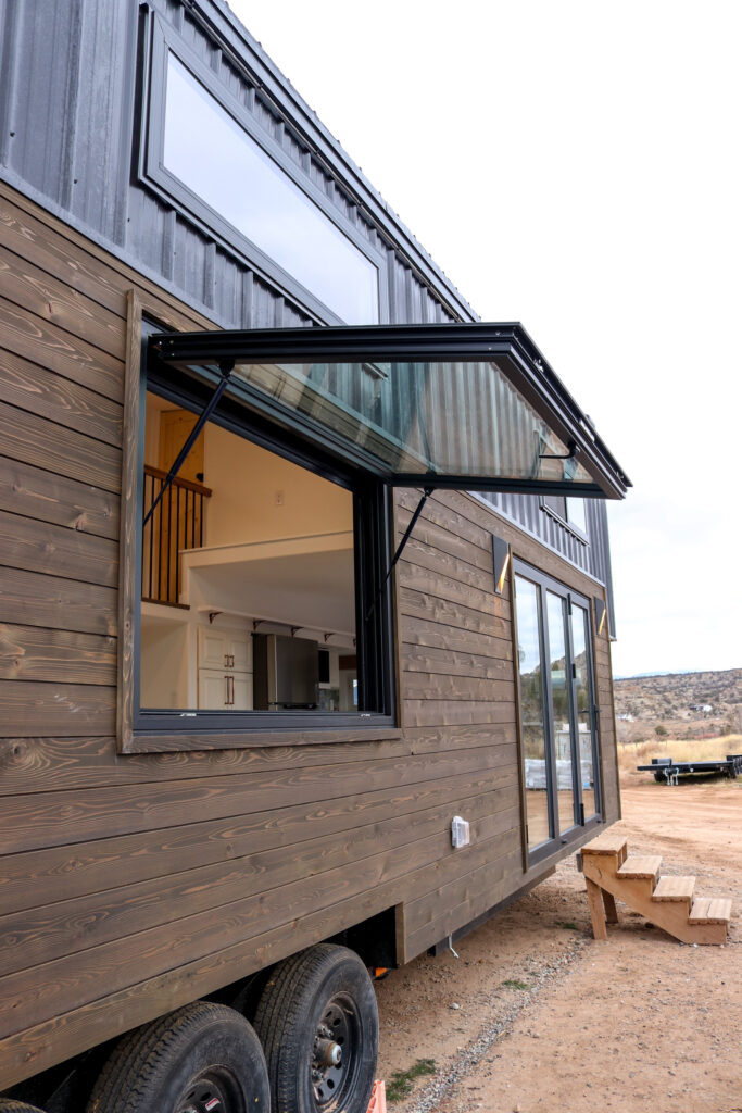 Customized tiny home outside appearance. 